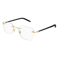 Montura de gafas Montblanc Hombre MB0274O001-GOLD-BLACK-TRANSPARENT53 - MB0274O001-GOLD-BLACK-TRANSPARENT53